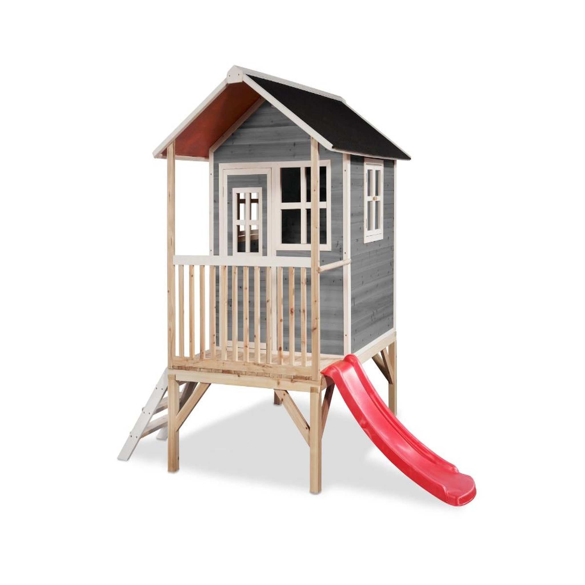EXIT TOYS Maisonnette en bois pour enfants loft 300 gris - exit toys