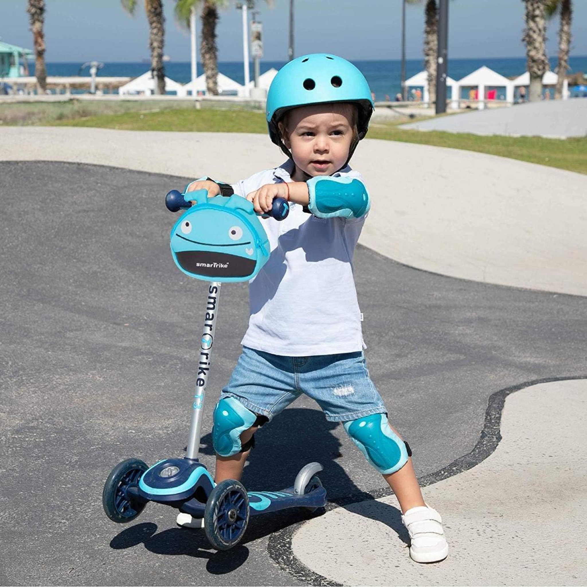 Voir la diapositive 2 : SMARTRIKE Scooter  T3 bleu
