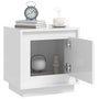 Voir la diapositive 5 : VIDAXL Table de chevet blanc brillant 44x35x45 cm bois d'ingenierie