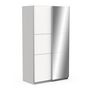Voir la diapositive 5 : Armoire 2 portes coulissantes 1 miroir L120 cm THIBAULT
