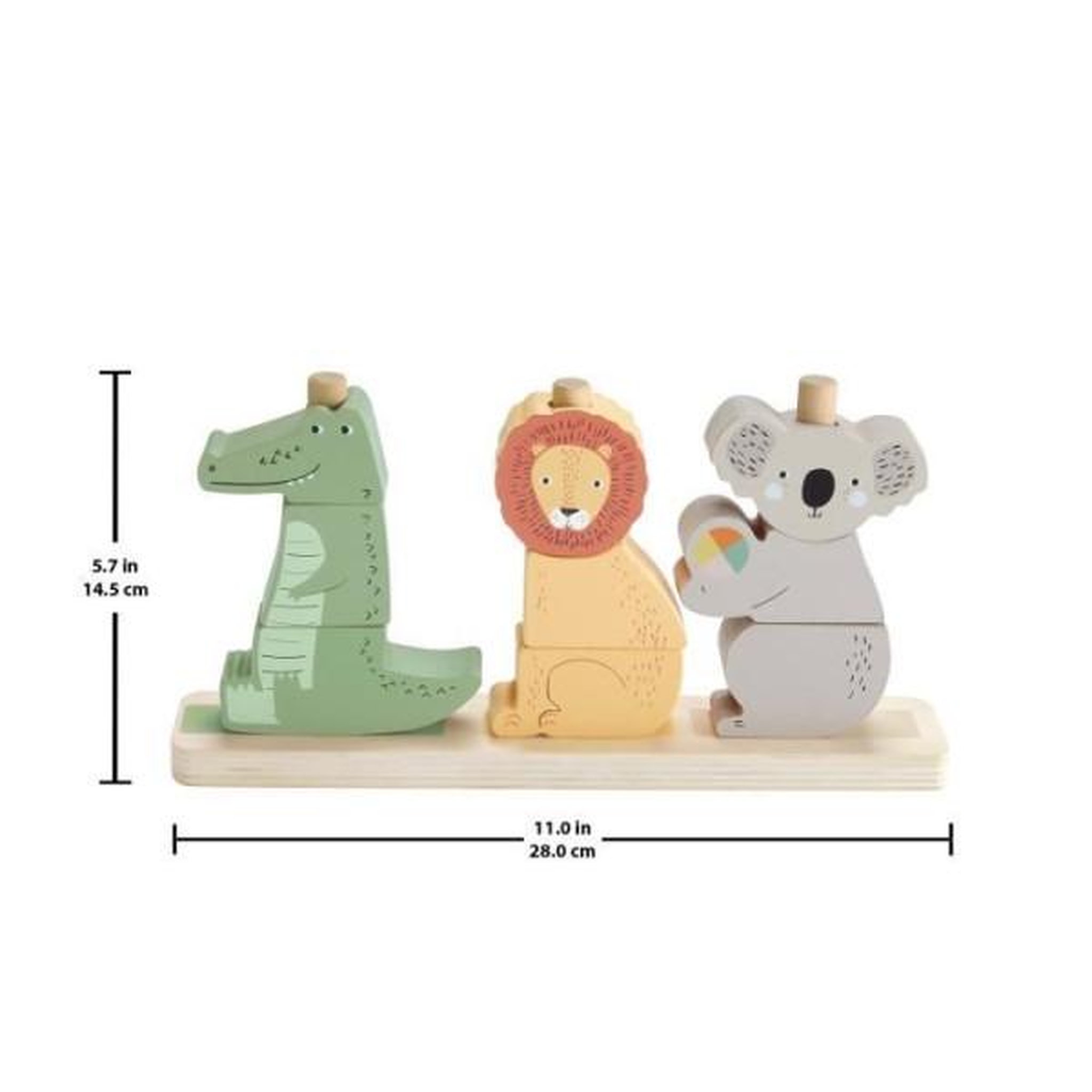 Voir la diapositive 6 : FISHER PRICE Fisher-price-animaux en bois a empiler et trier, 10 pieces hxv04