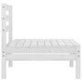 Voir la diapositive 4 : VIDAXL Canapes centraux de jardin 2 pcs blanc bois de pin massif