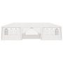 Voir la diapositive 3 : VIDAXL Tente de reception avec parois laterales 4x9 m Blanc 90 g/m^2