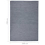 Voir la diapositive 6 : VIDAXL Tapis a tissage plat d'exterieur 160x230 cm Bleu