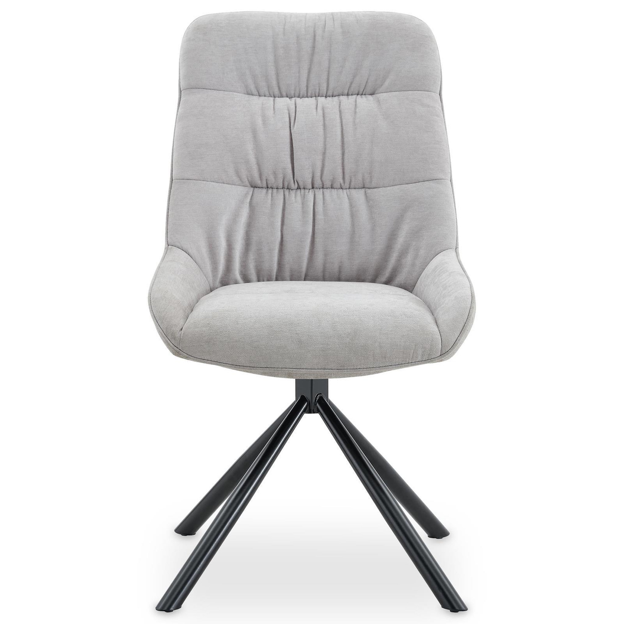 Voir la diapositive 4 : IDIMEX Lot de 2 chaises libra de salle à manger en tissu
