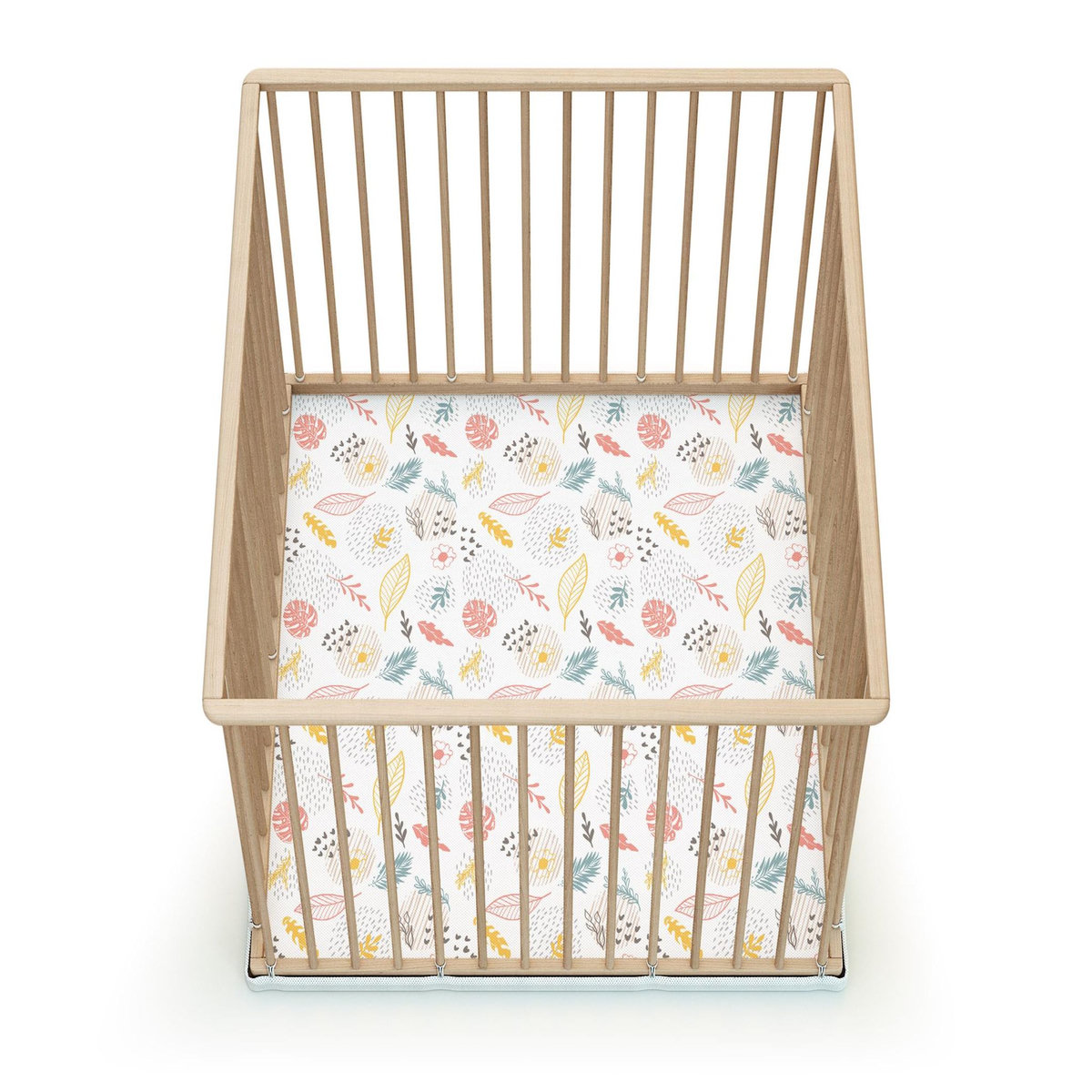 WEBABY Parc bébé en bois