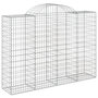 Voir la diapositive 3 : VIDAXL Paniers a gabions arques 14 pcs 200x50x140/160 cm Fer galvanise