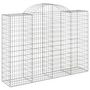 Voir la diapositive 3 : VIDAXL Paniers a gabions arques 14 pcs 200x50x140/160 cm Fer galvanise