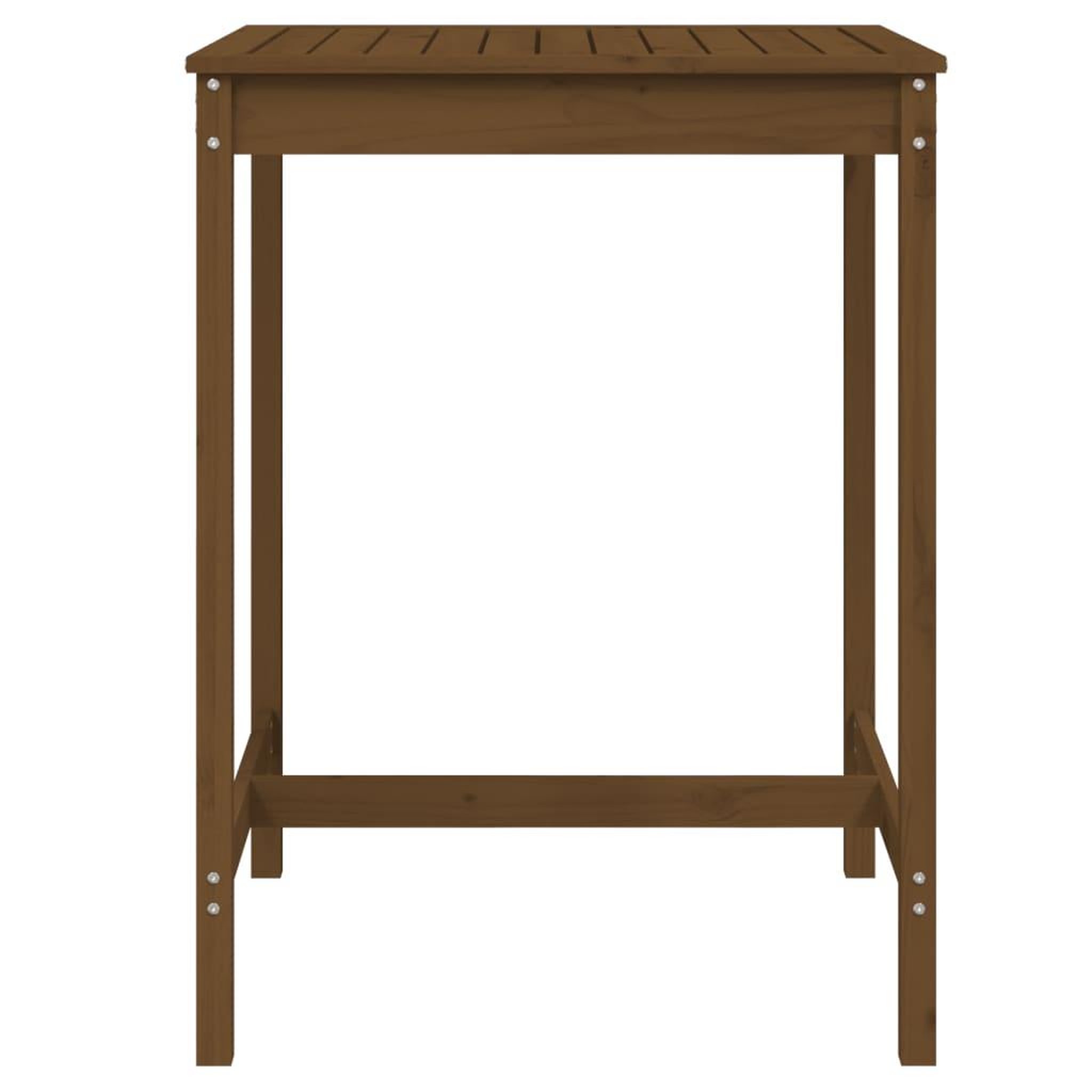 Voir la diapositive 4 : VIDAXL Table de jardin marron miel 82,5x82,5x110 cm bois massif de pin