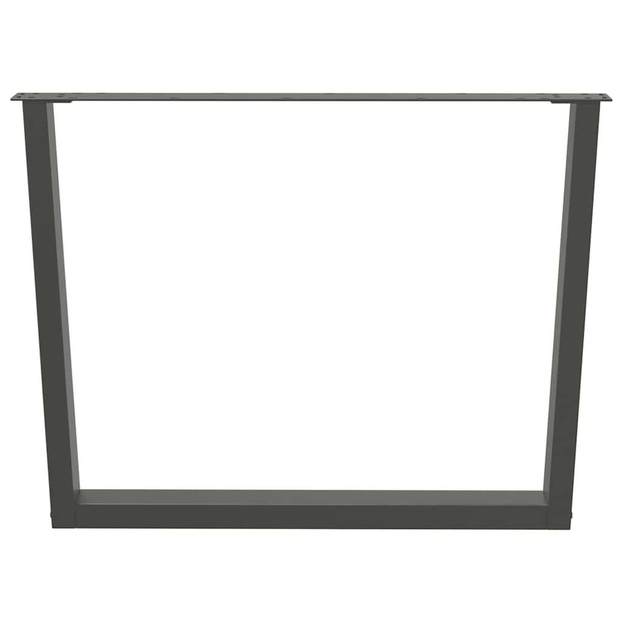 Voir la diapositive 5 : VIDAXL Pieds de table a manger forme de V 3 pcs 100x(72-73,3) cm acier