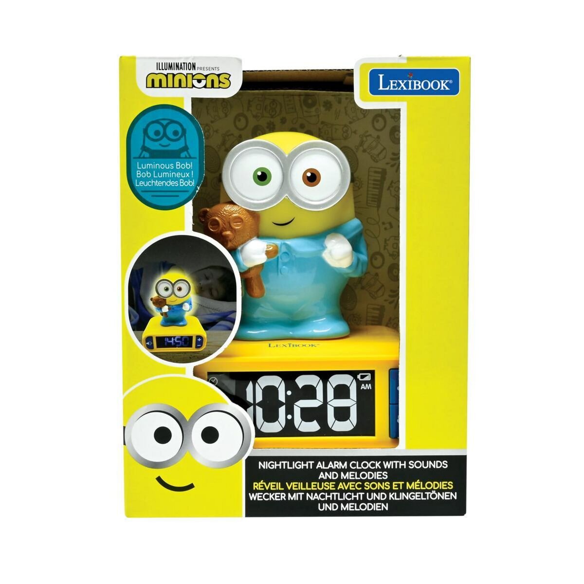 Lexibook Réveil avec Veilleuse Les Minions en 3D