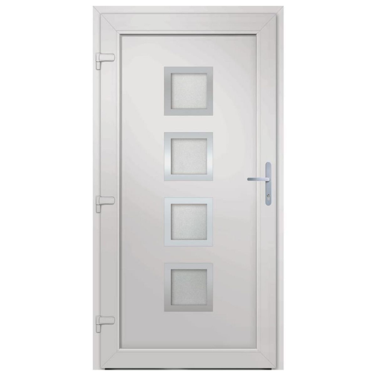 VIDAXL Porte d'entree Blanc 108x208 cm PVC