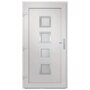 Voir la diapositive 5 : VIDAXL Porte d'entree Blanc 108x208 cm PVC