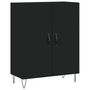 Voir la diapositive 2 : VIDAXL Buffet noir 69,5x34x90 cm bois d'ingenierie