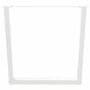 Voir la diapositive 3 : VIDAXL Pieds de table a manger forme de V 2 pcs blanc 80x(72-73,3) cm