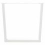 Voir la diapositive 3 : VIDAXL Pieds de table a manger forme de V 2 pcs blanc 80x(72-73,3) cm