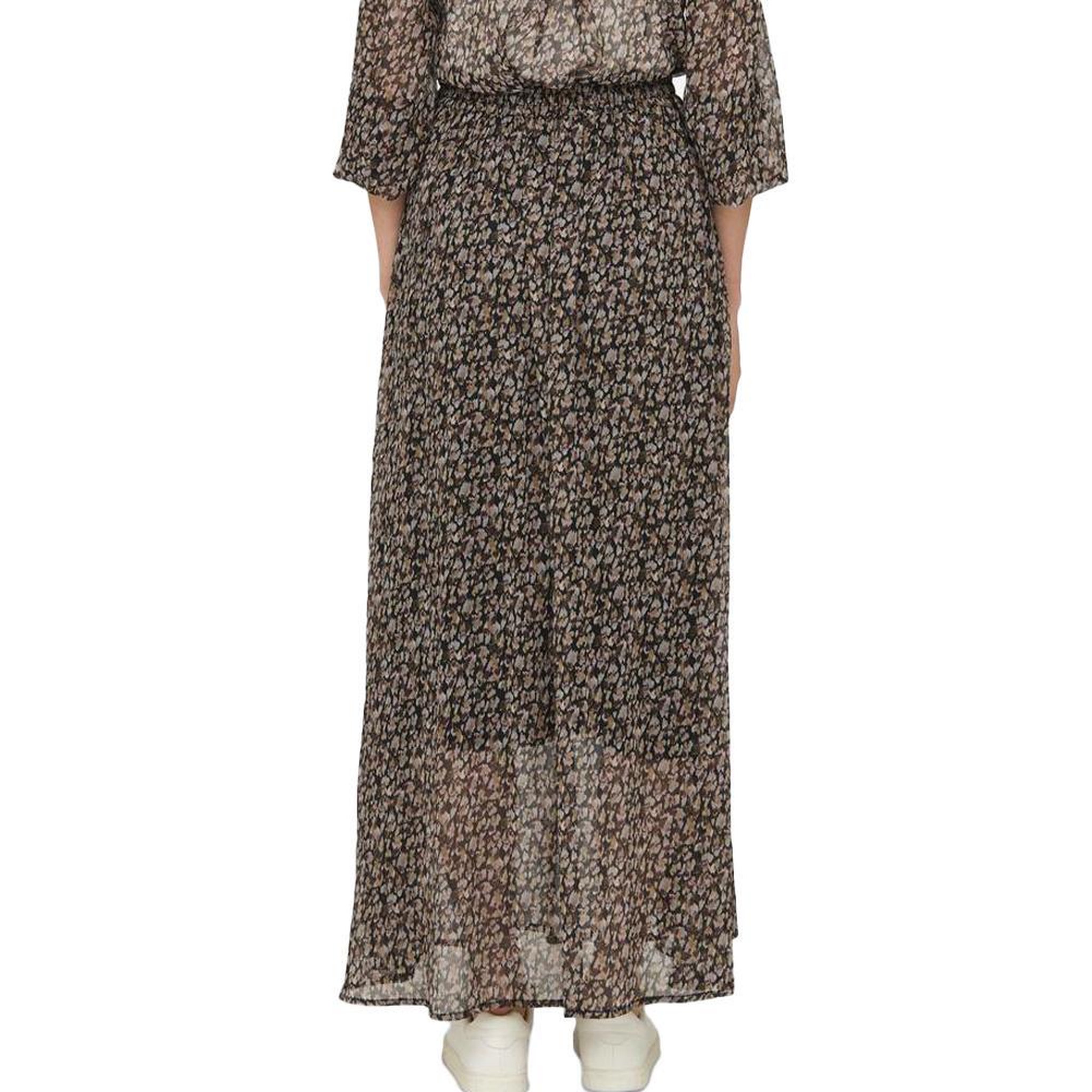 Voir la diapositive 2 : JACQUELINE DE YONG Jupe Imprimé Noir Femme JDY Nicole Maxi