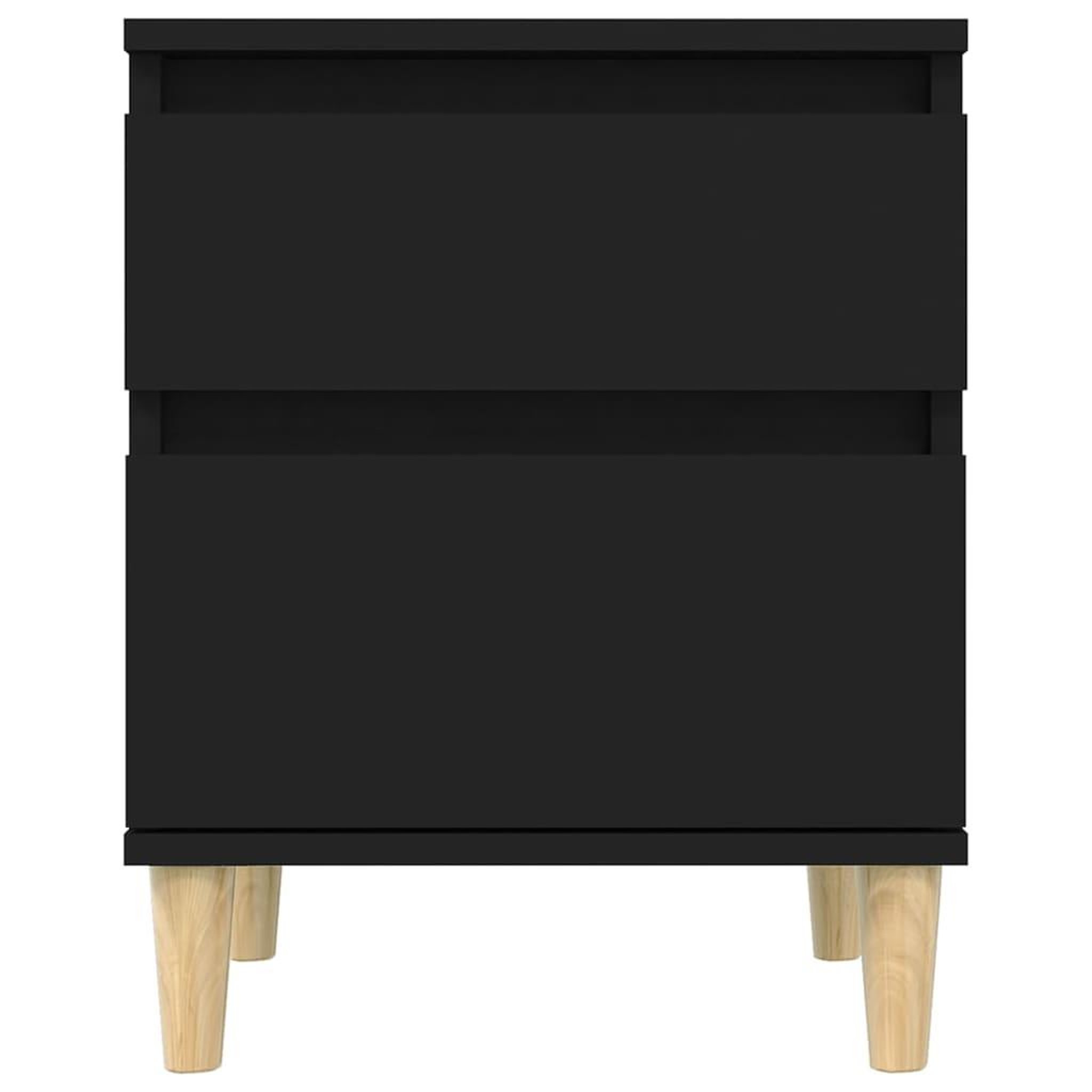 Voir la diapositive 5 : VIDAXL Table de chevet Noir 40x35x50 cm