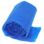 GRE Bâche été à bulles 300 µ pour piscines enterrées Ovale de 7 x 3,20m 