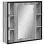 Voir la diapositive 2 : VIDAXL Armoire a miroir de salle de bain sonoma gris bois d'ingenierie
