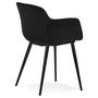 Voir la diapositive 4 : Paris Prix Fauteuil Design en Velours  Javier  80cm Noir