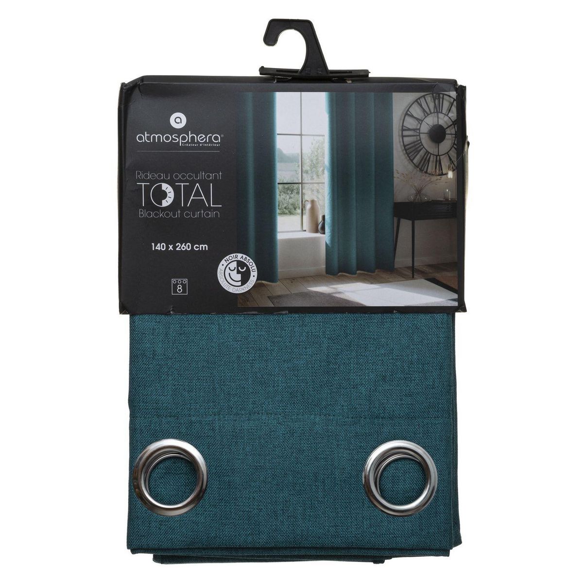 ATMOSPHERA Rideau de salon occultant 8 œillet