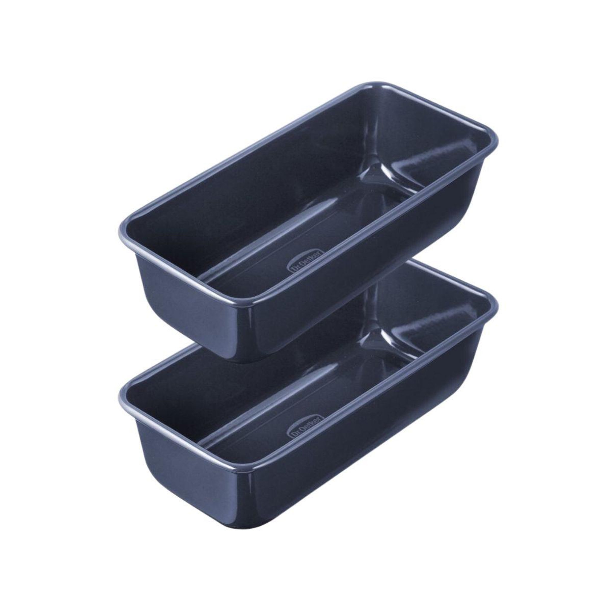 DR.OETKER Lot de 2 moules à cake coins arrondis 25 cm dr. Oetker back liebe