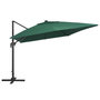Voir la diapositive 3 : VIDAXL Parasol de jardin en porte-a-faux lumieres LED mat en aluminium