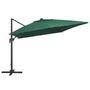 Voir la diapositive 3 : VIDAXL Parasol de jardin en porte-a-faux lumieres LED mat en aluminium