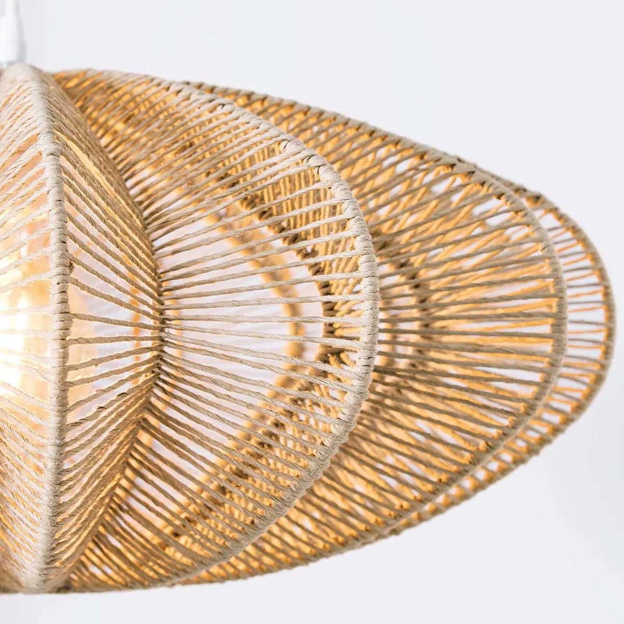 Voir la diapositive 2 : ATMOSPHERA Lampe Suspension Déco  Tery  57cm Naturel