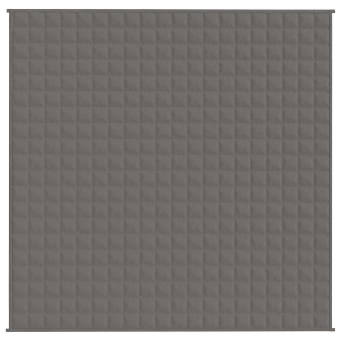 VIDAXL Couverture lestee Gris 200x200 cm 13 kg Tissu