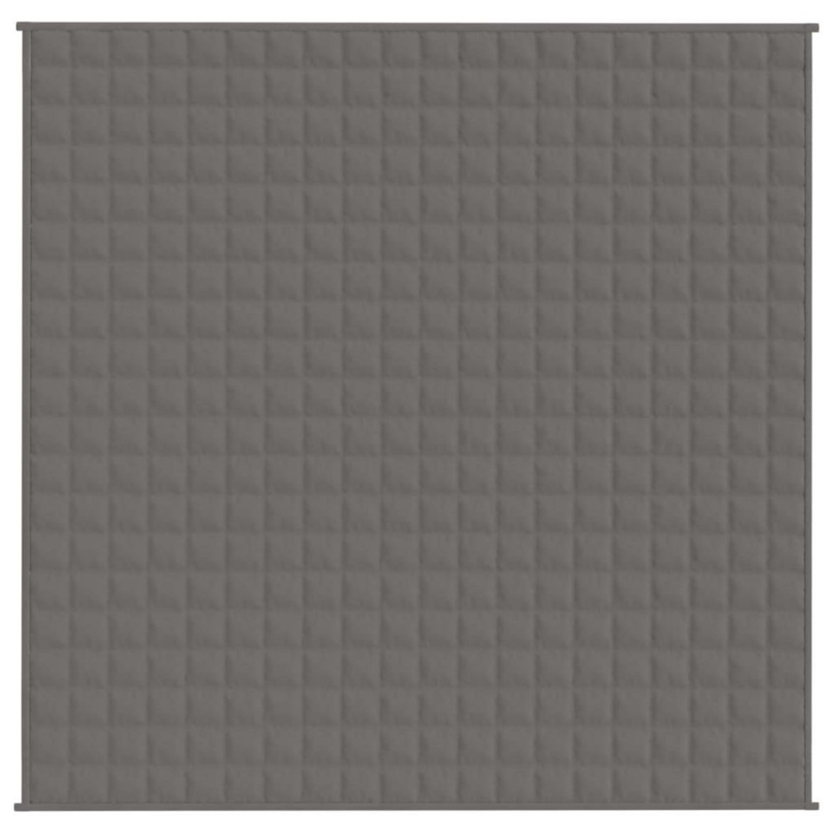 VIDAXL Couverture lestee Gris 200x200 cm 13 kg Tissu