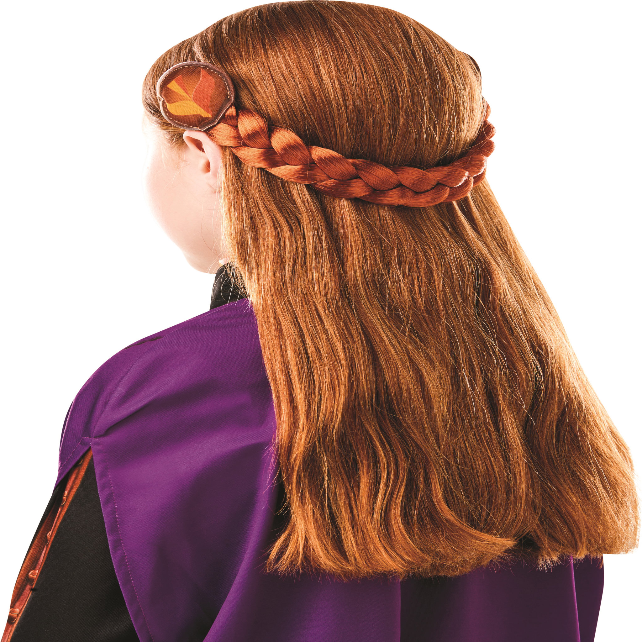 Voir la diapositive 2 : RUBIES Panoplie déguisement + tresse Anna taille 3/4 ans - La reine des neiges