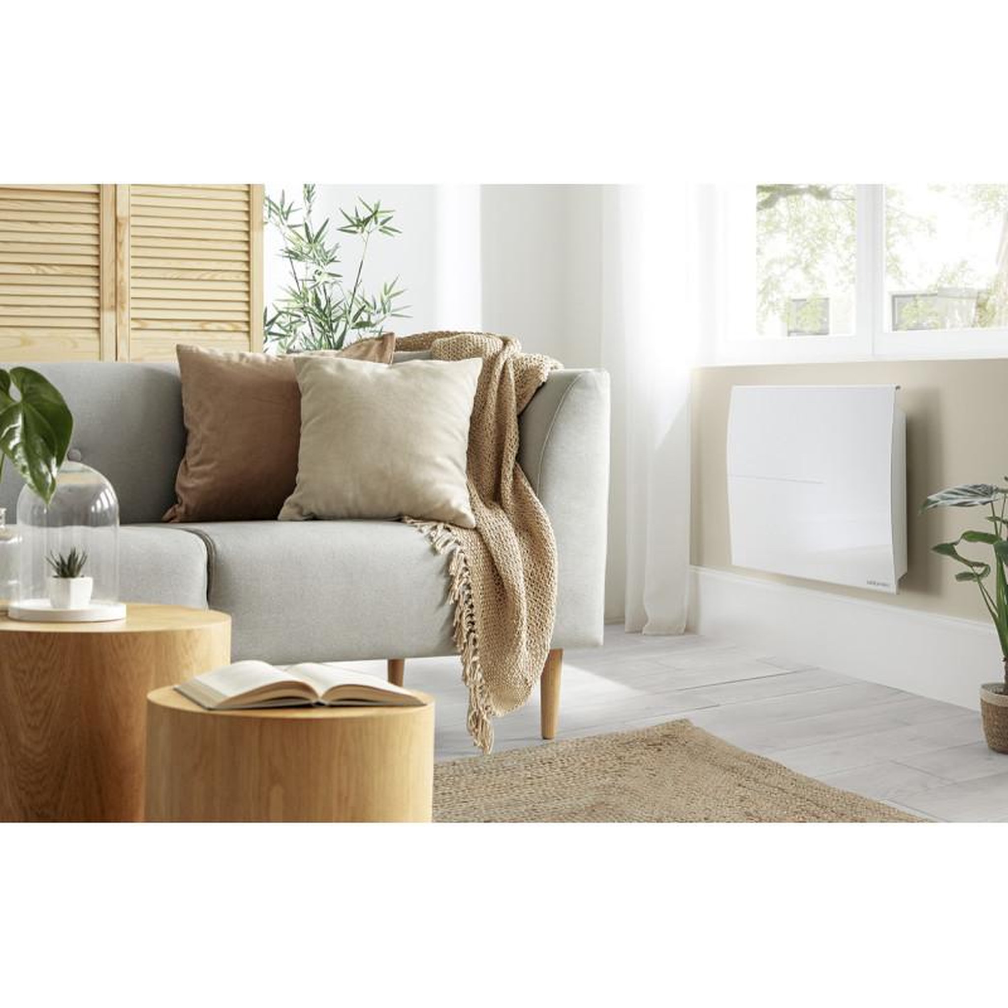 Voir la diapositive 2 : Atlantic Radiateur électrique 1000W SOKIO horizontal blanc ATLANTIC 503109