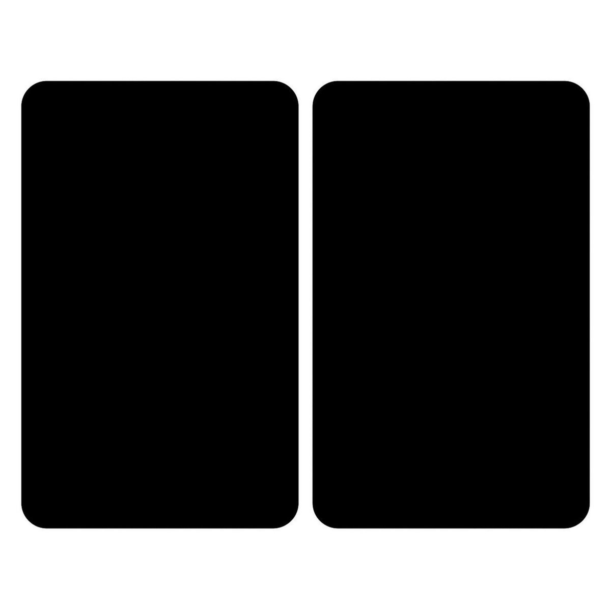 Wenko 2 Couvre-plaques universel Colin - 30 x 52 cm - Noir