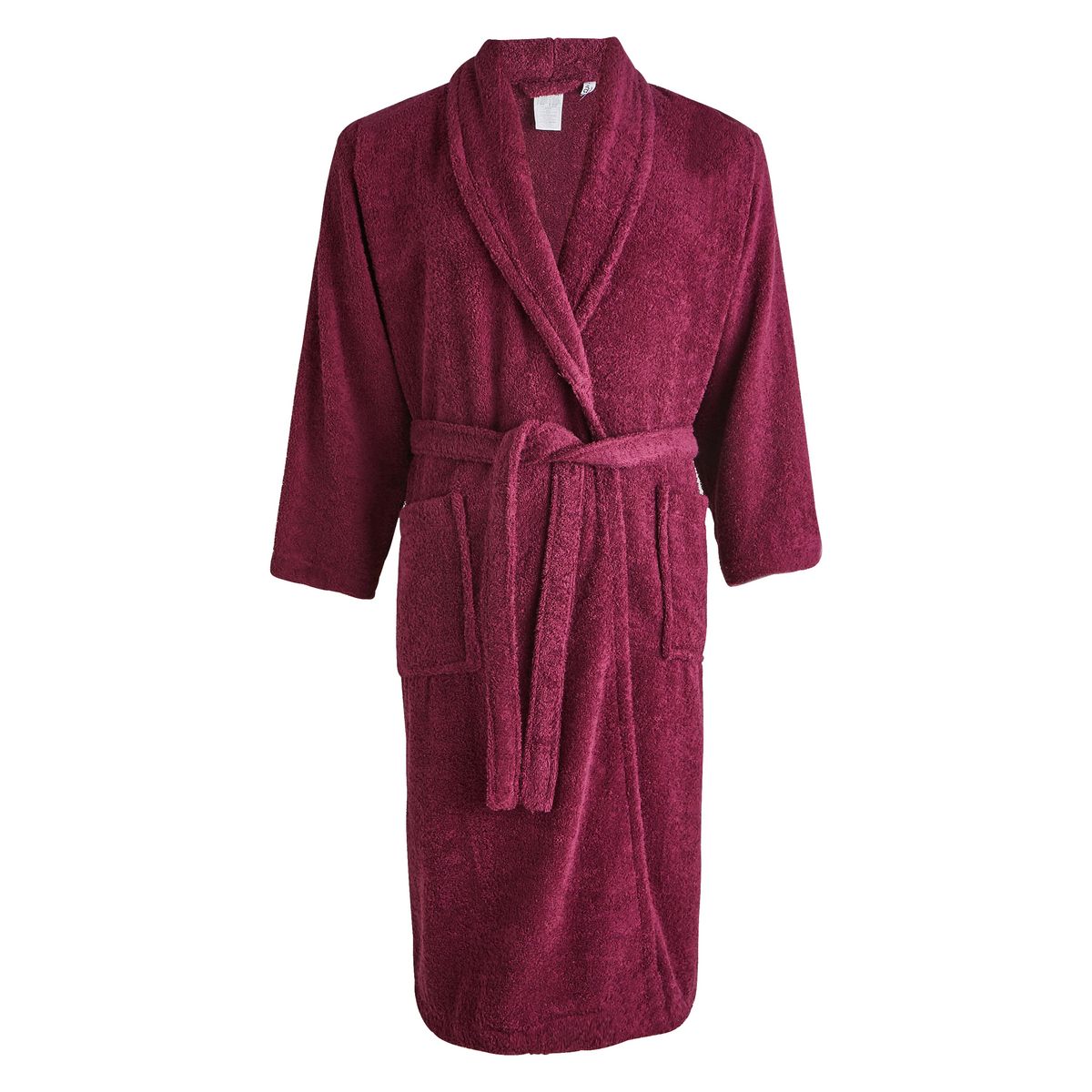 ACTUEL Peignoir uni en coton éponge 380 gr/m2 COL CHALE