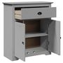 Voir la diapositive 5 : VIDAXL Armoire de couloir BODO gris 80x35x90 cm
