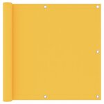 VIDAXL Ecran de balcon Jaune 90x600 cm Tissu Oxford