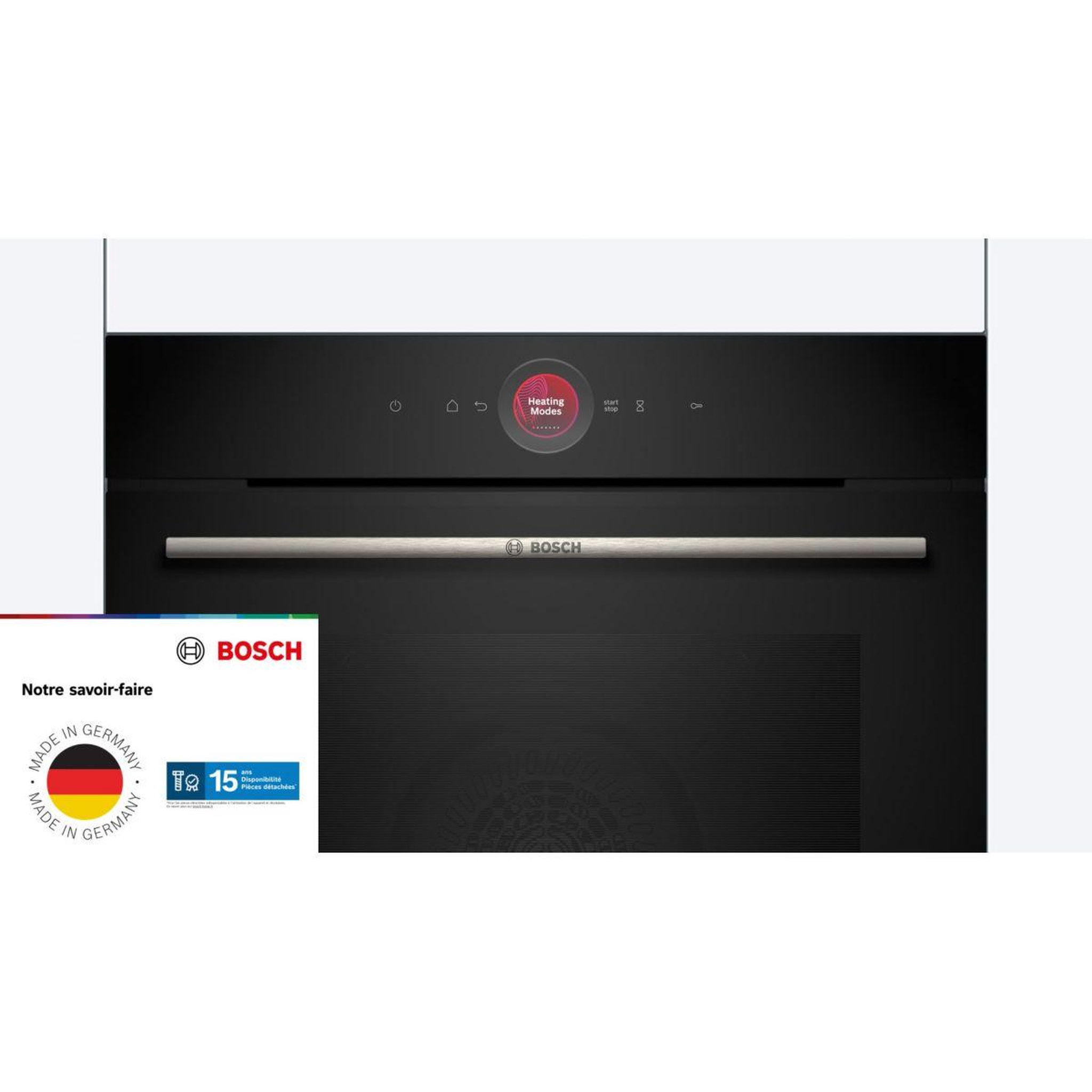 Voir la diapositive 2 : BOSCH Four encastrable hbg7741b1 - hydrolyse - pyrolyse - chaleur pulsée - porte froide - série 8 - air fry - wifi