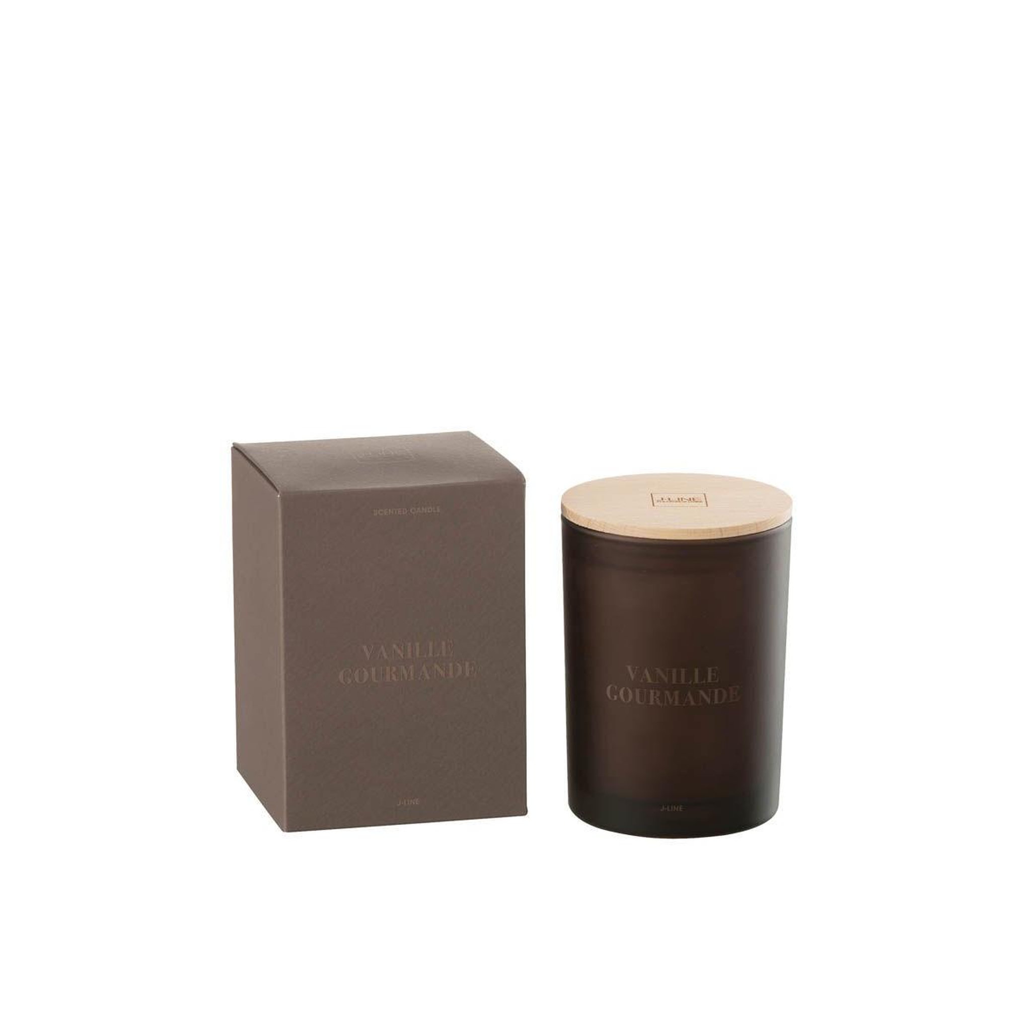 Voir la diapositive 2 : J-LINE Bougie parfumée  accords essentiels  12cm vanille gourmande
