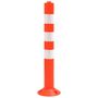 Voir la diapositive 2 : VIDAXL Bornes de controle du trafic 10 pcs 75 cm PE