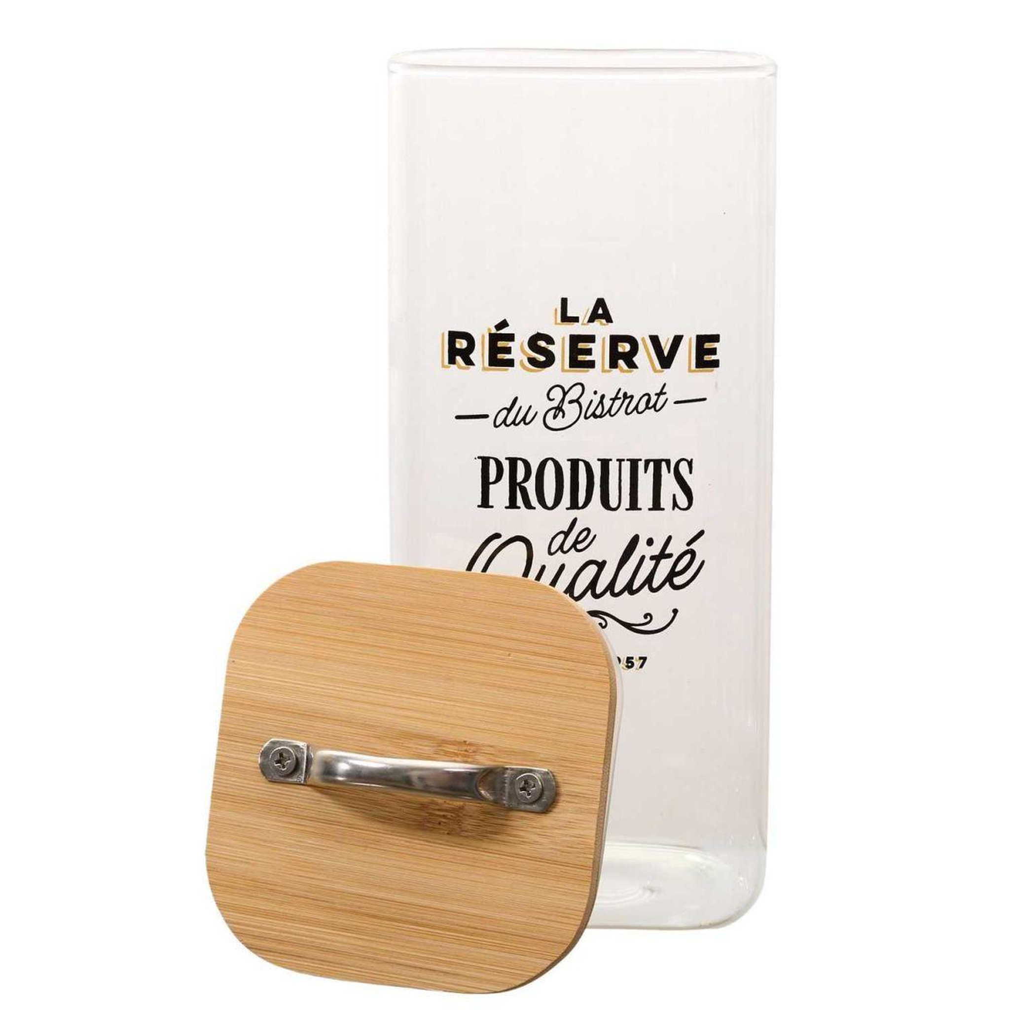 Voir la diapositive 2 : COOK CONCEPT Bocal de conservation en verre  bistrot  1,5l transparent