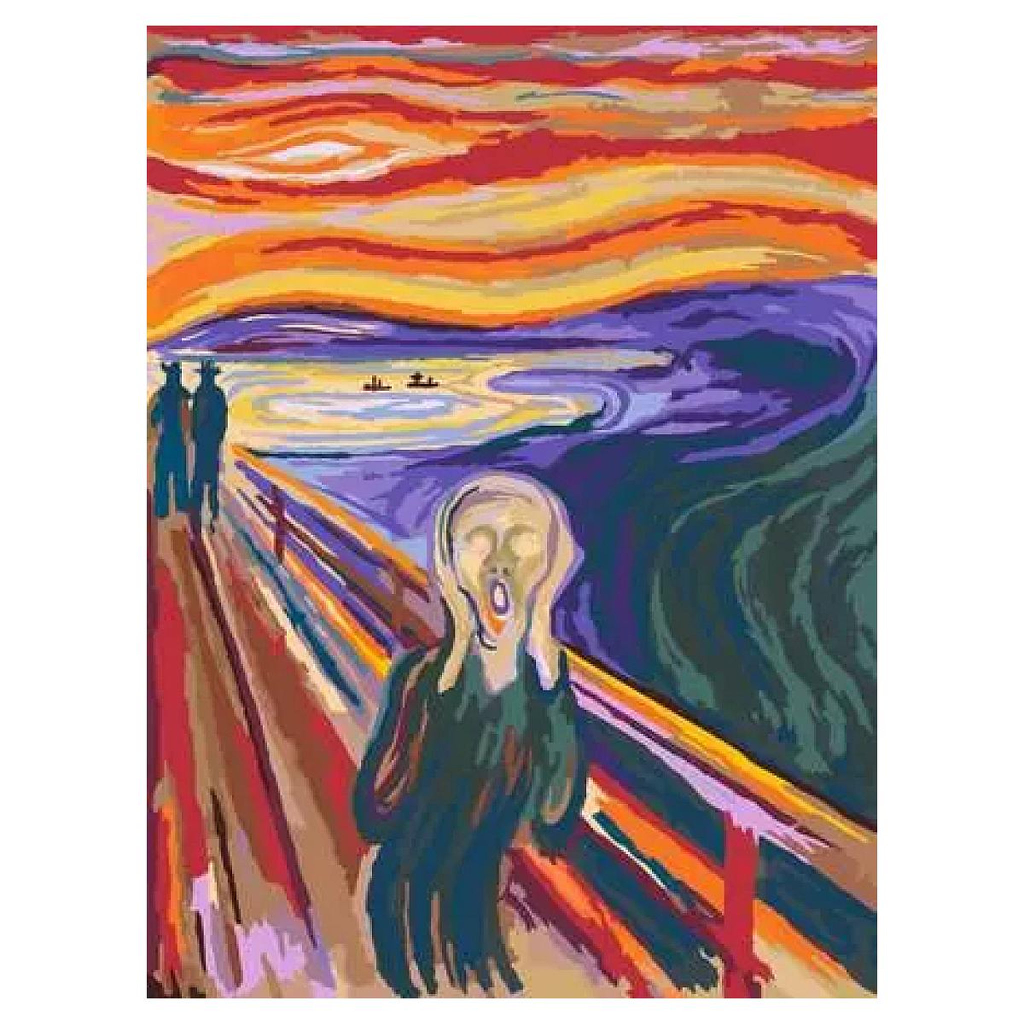 Voir la diapositive 2 : RAVENSBURGER Peinture par numero adulte - CreArt 30x40cm Le Cri