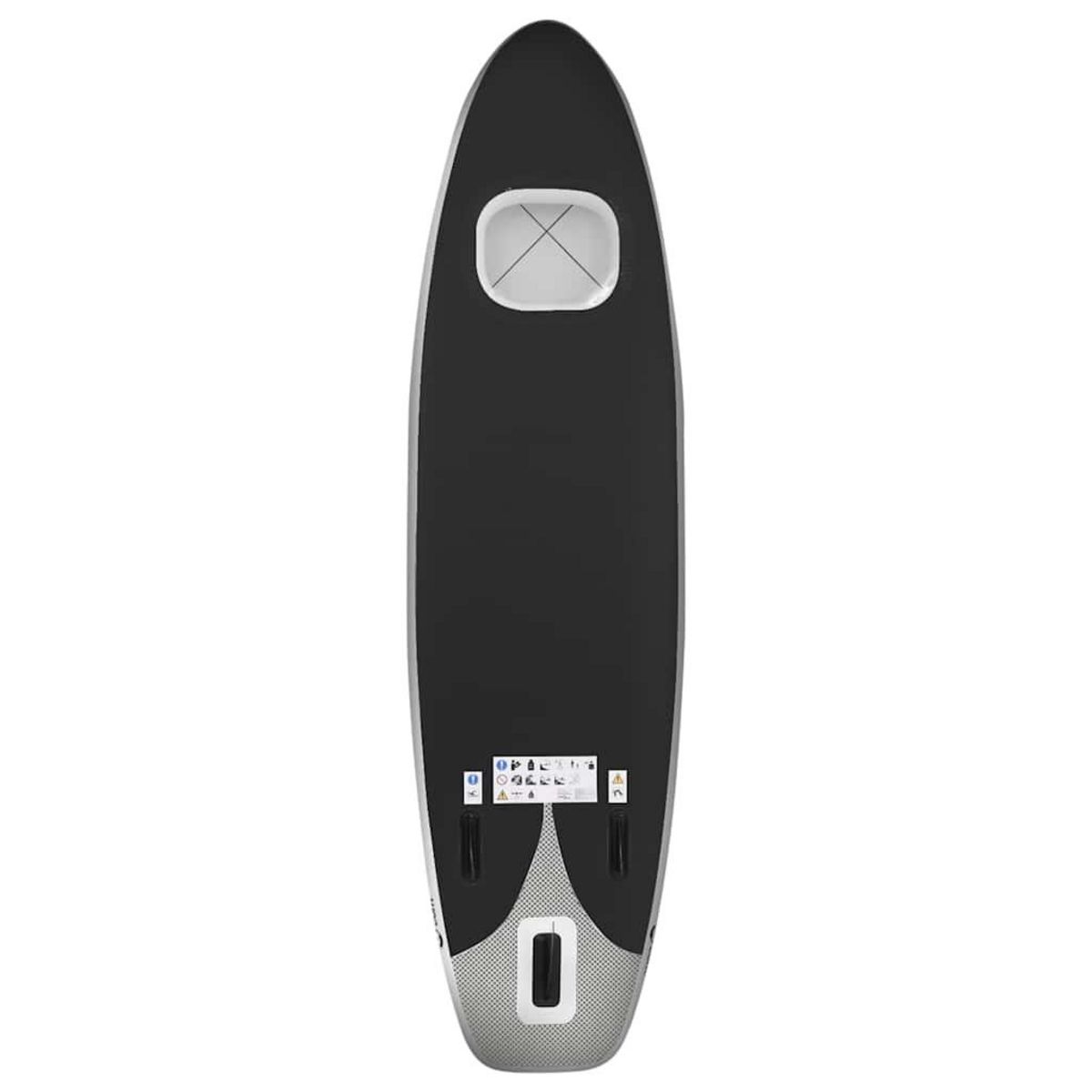 VIDAXL Ensemble de planche SUP gonflable Noir 360x81x10 cm
