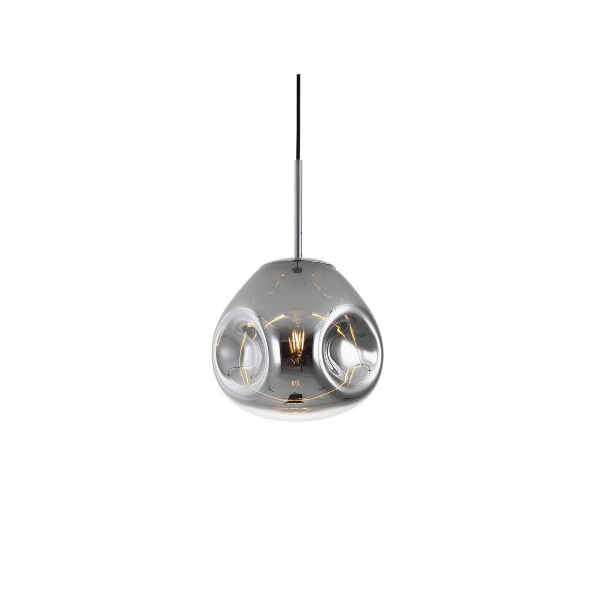 Leitmotiv Suspension luminaire design verre Blown small