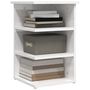 Voir la diapositive 4 : VIDAXL Armoire laterale Blanc brillant 35x35x55 cm Bois d'ingenierie