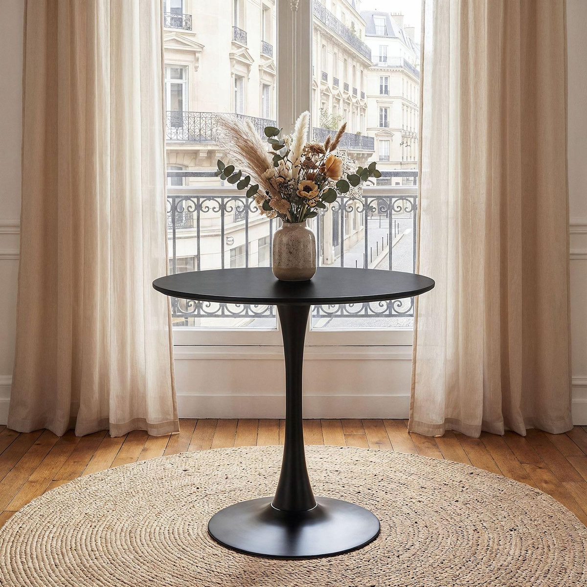 IDIMEX Table à manger ronde LOIRE Ø 80 cm