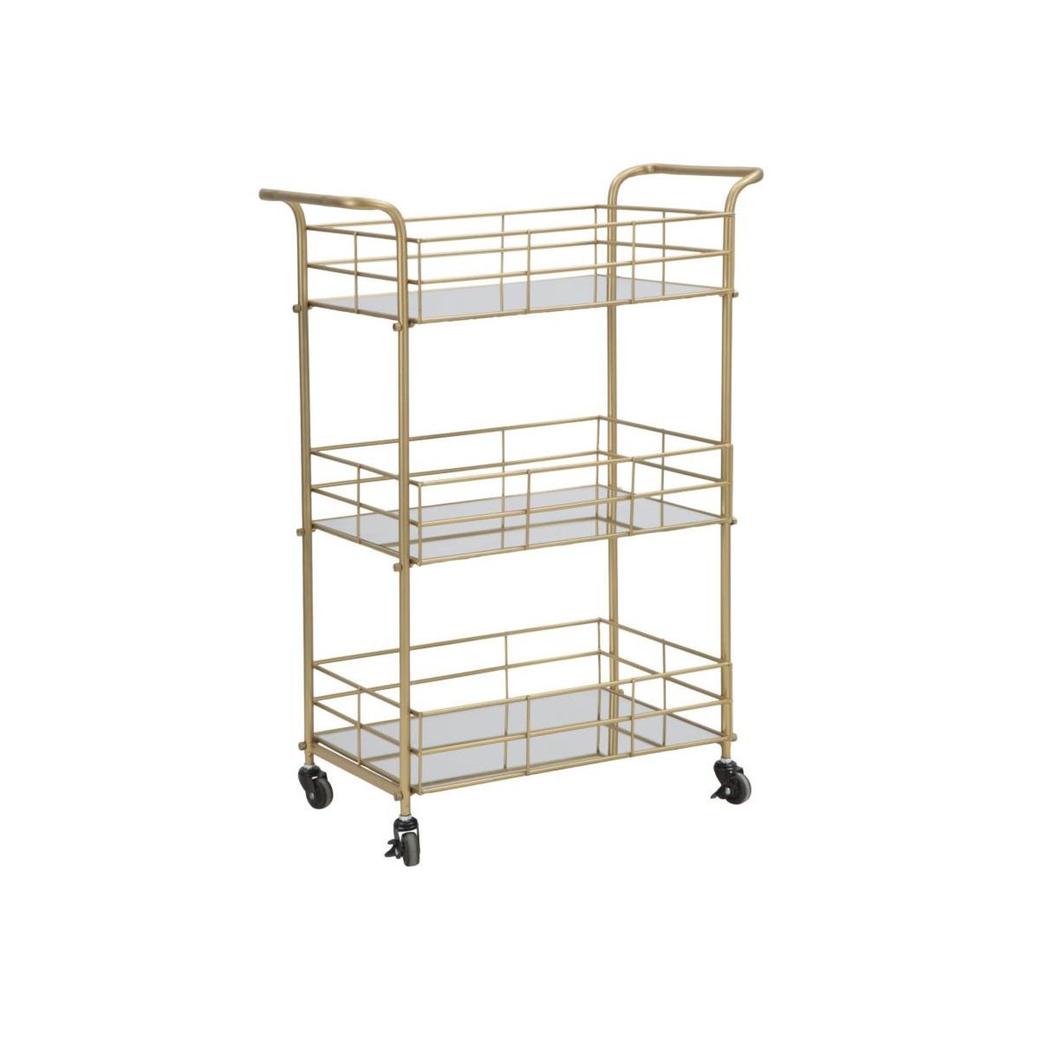 Paris Prix Desserte design 3 niveaux  glamour  80cm or