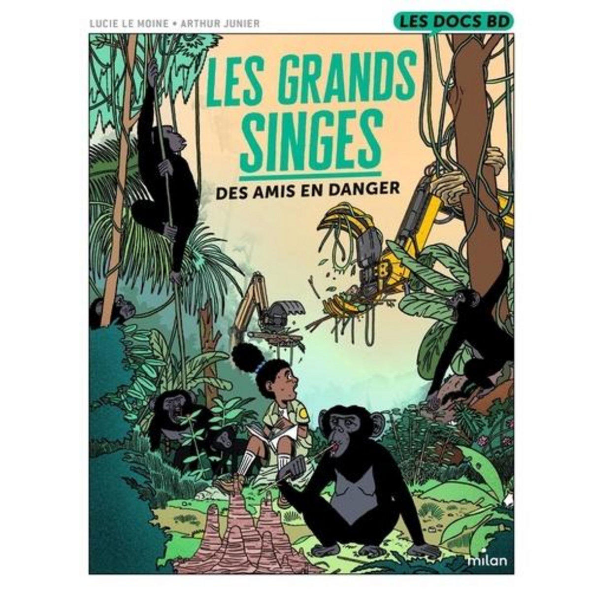 LES GRANDS SINGES. DES AMIS EN DANGER, Le Moine Lucie