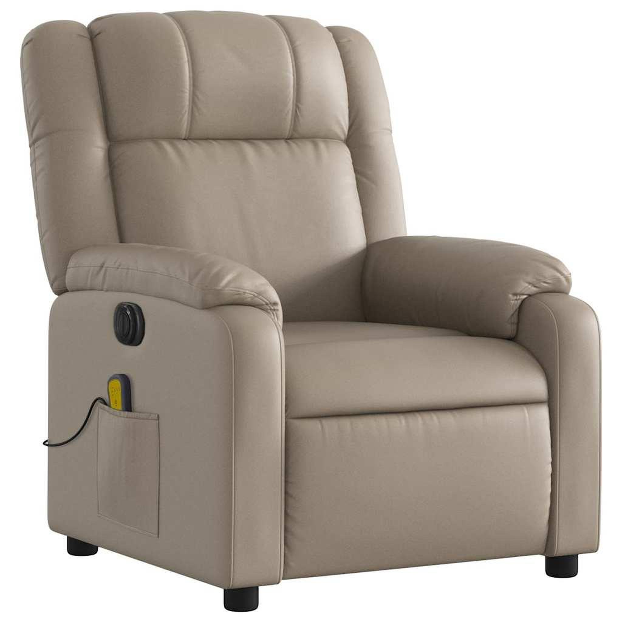 Voir la diapositive 4 : VIDAXL Fauteuil de massage inclinable electrique cappuccino similicuir